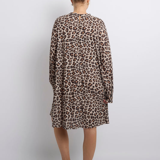 Leopard Print Smock Dress- UK 12