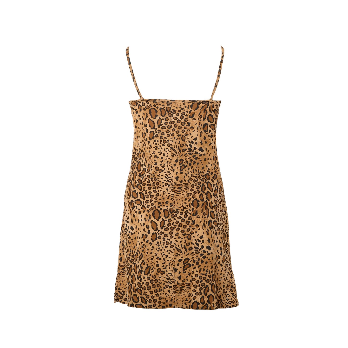 Leopard Print Strappy Midi Dress - UK 12