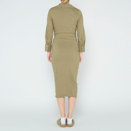 Zara Shirt Midi Dress - UK 8