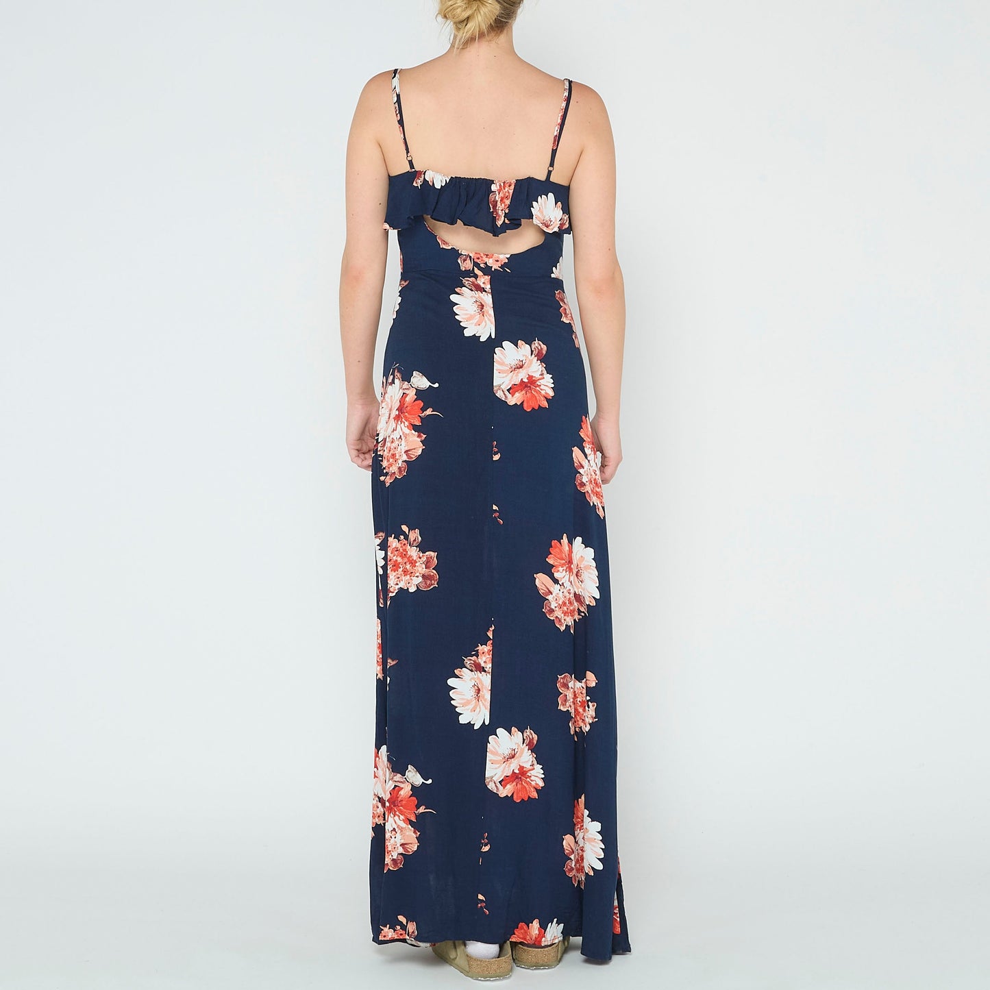 Strappy Floral Maxi Dress - UK 8