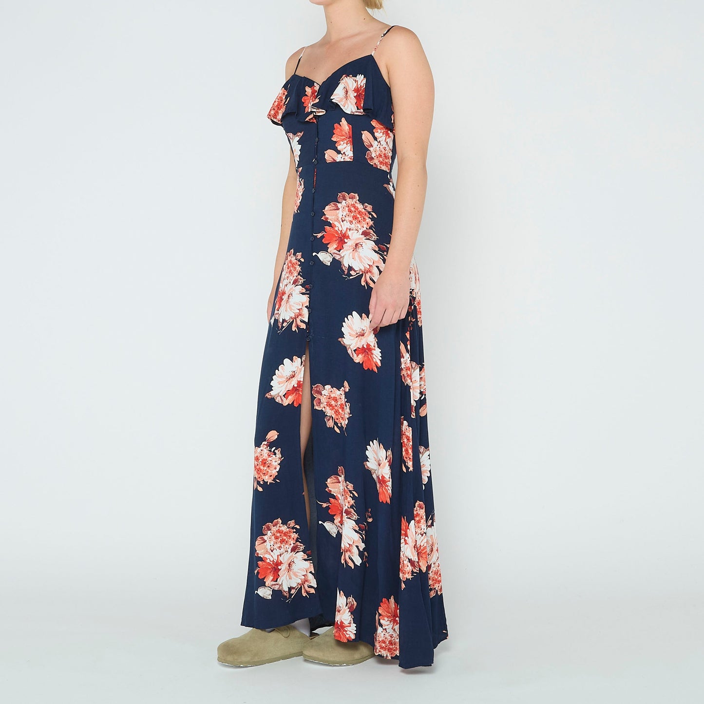 Strappy Floral Maxi Dress - UK 8