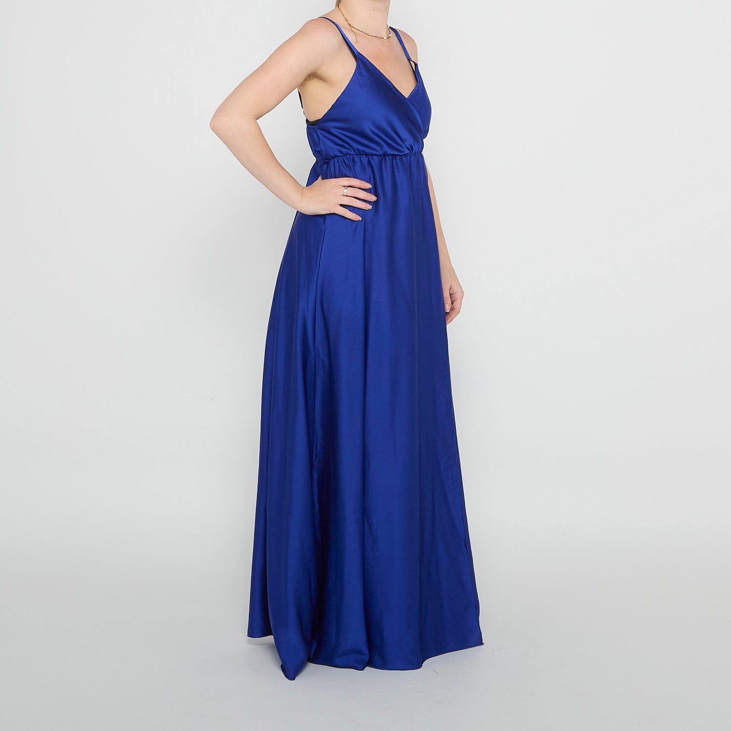 Strappy Wrap Empire Line Maxi Dress - UK 8