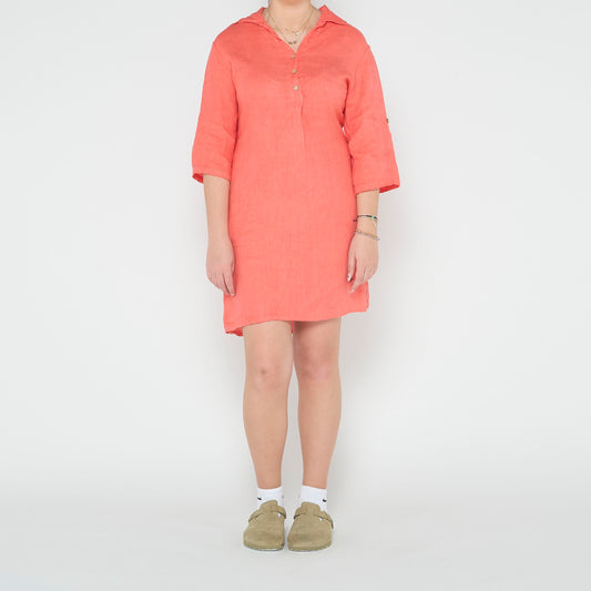 Linen Midi Dress - UK 8