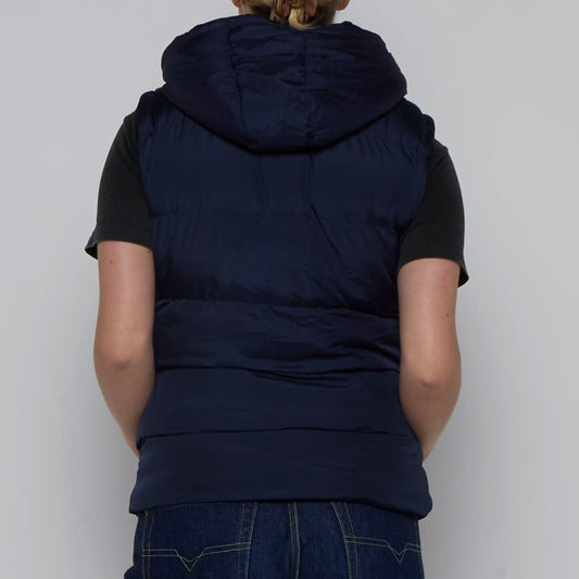 Lee Cooper Fleece Lined Hooded Gilet - S