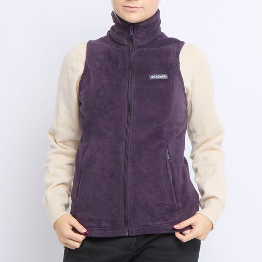 Columbia Polo Neck Fleece Gilet - UK 10