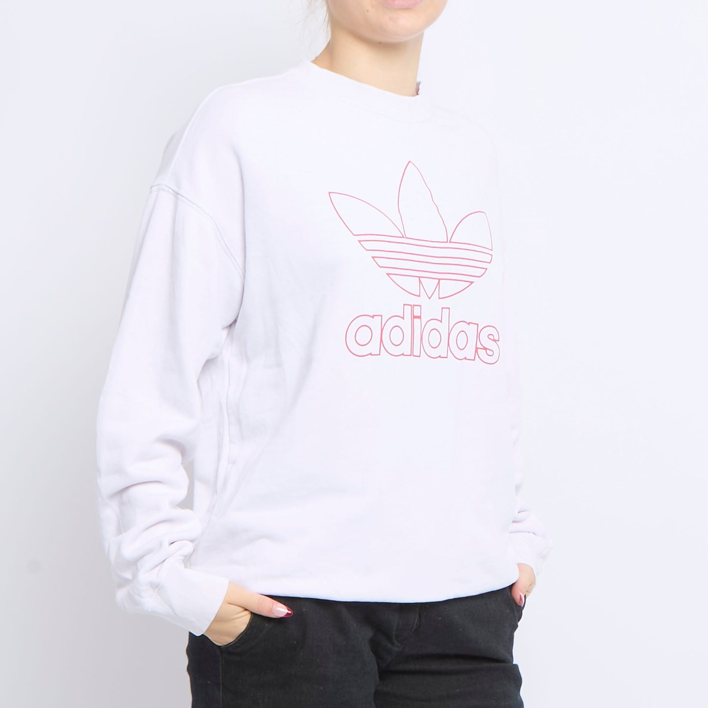 Adidas Logo Sweatshirt - UK 10