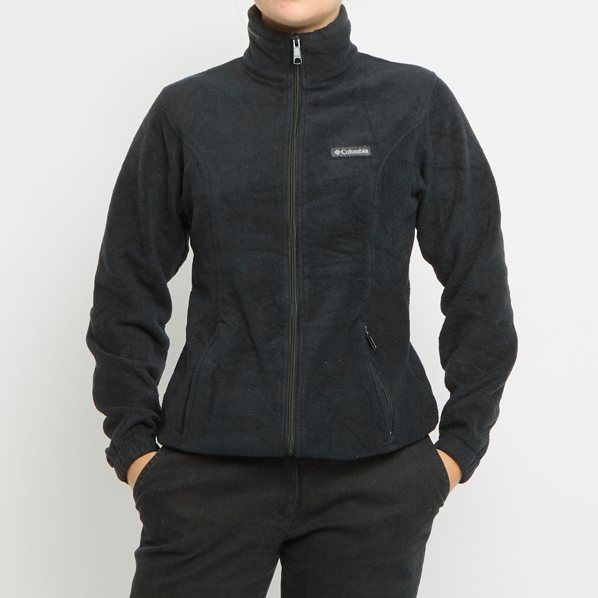 Columbia Zip Up Polo Neck Fleece - UK 12