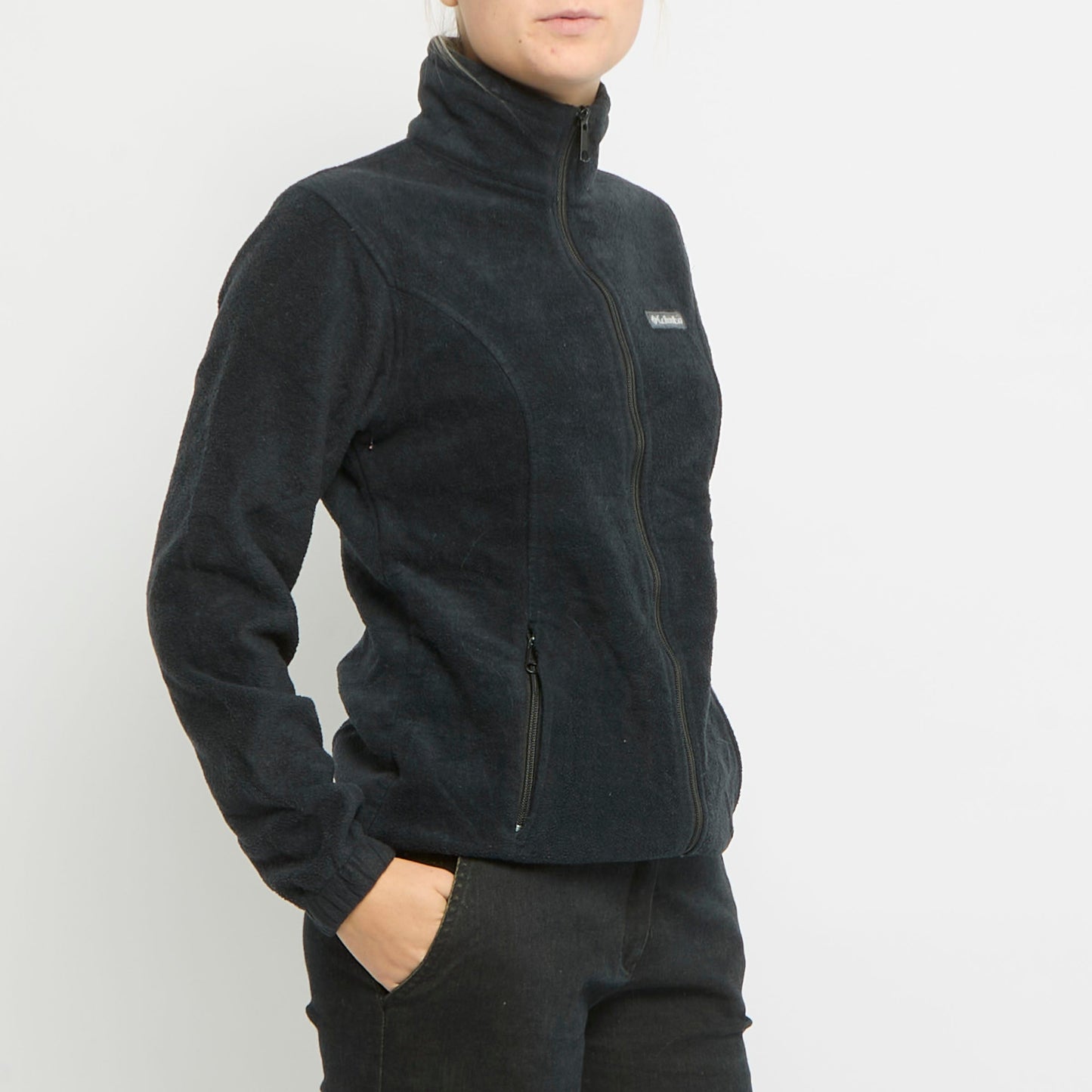 Columbia Zip Up Polo Neck Fleece - UK 12