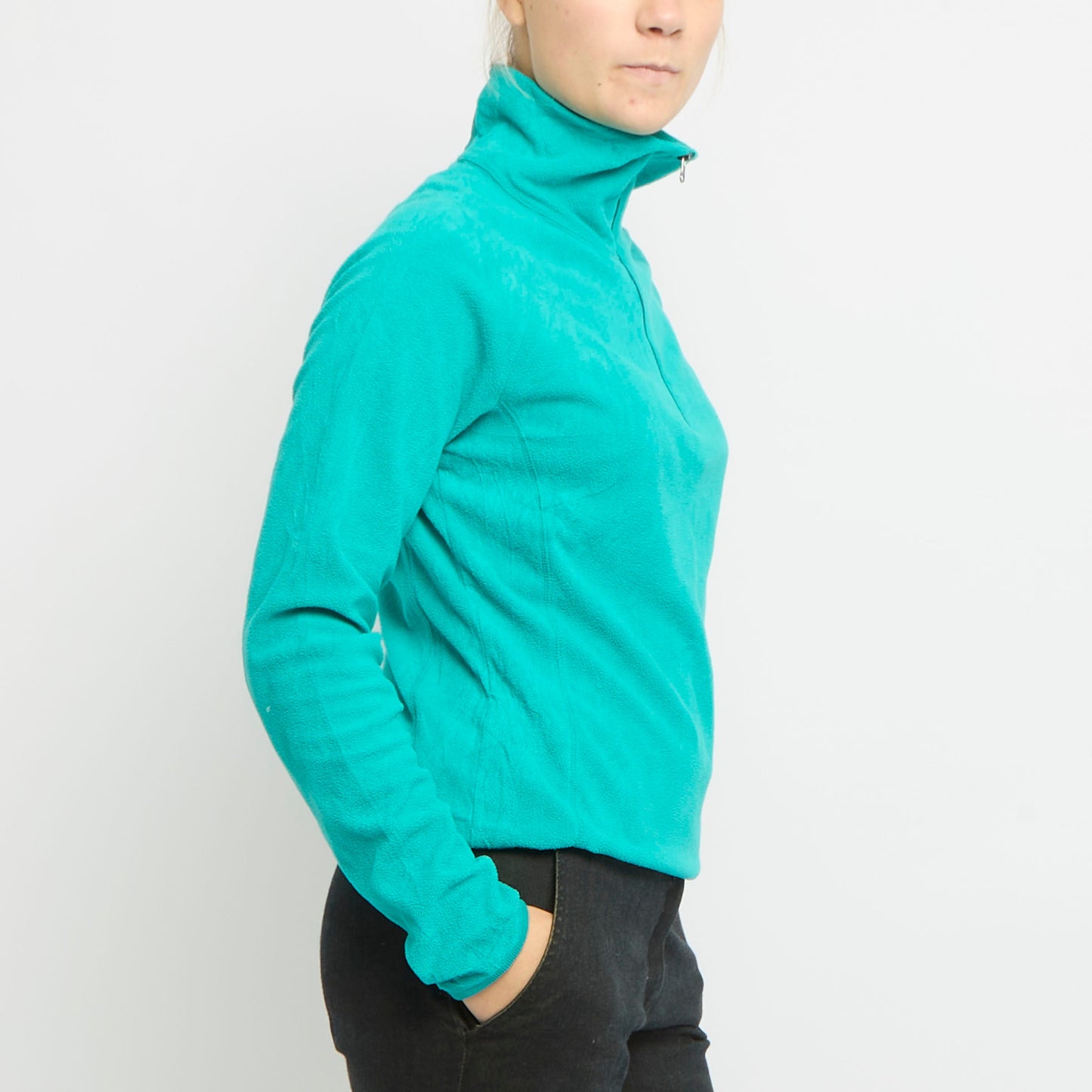 Columbia Polo Neck Zip Up Fleece - UK 12