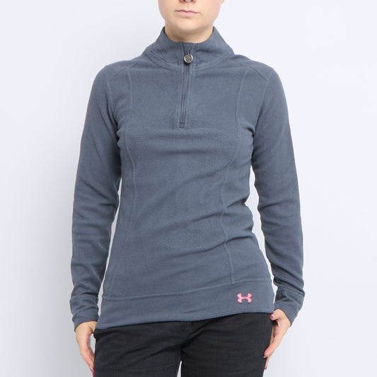 Polo Neck Quarter Zip Fleece - UK 12