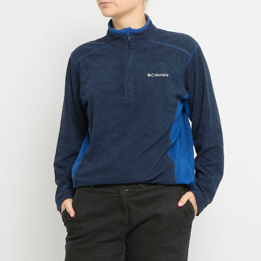 Columbia Zip Up Polo Neck Fleece - UK 12