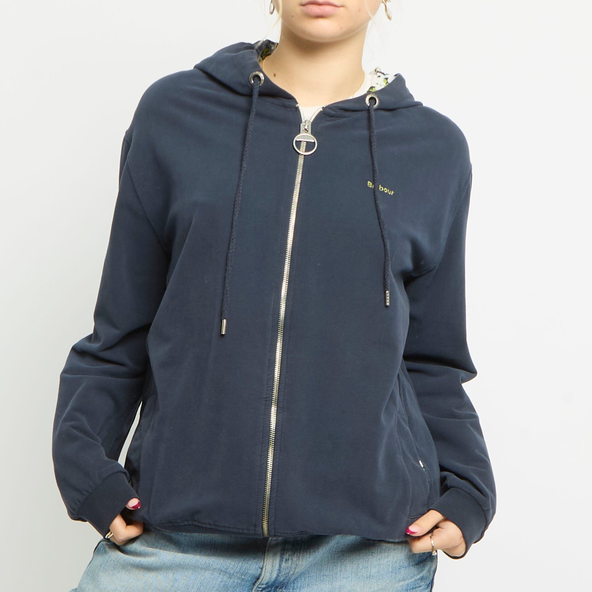 Barbour Zip Up Hoodie - UK 12