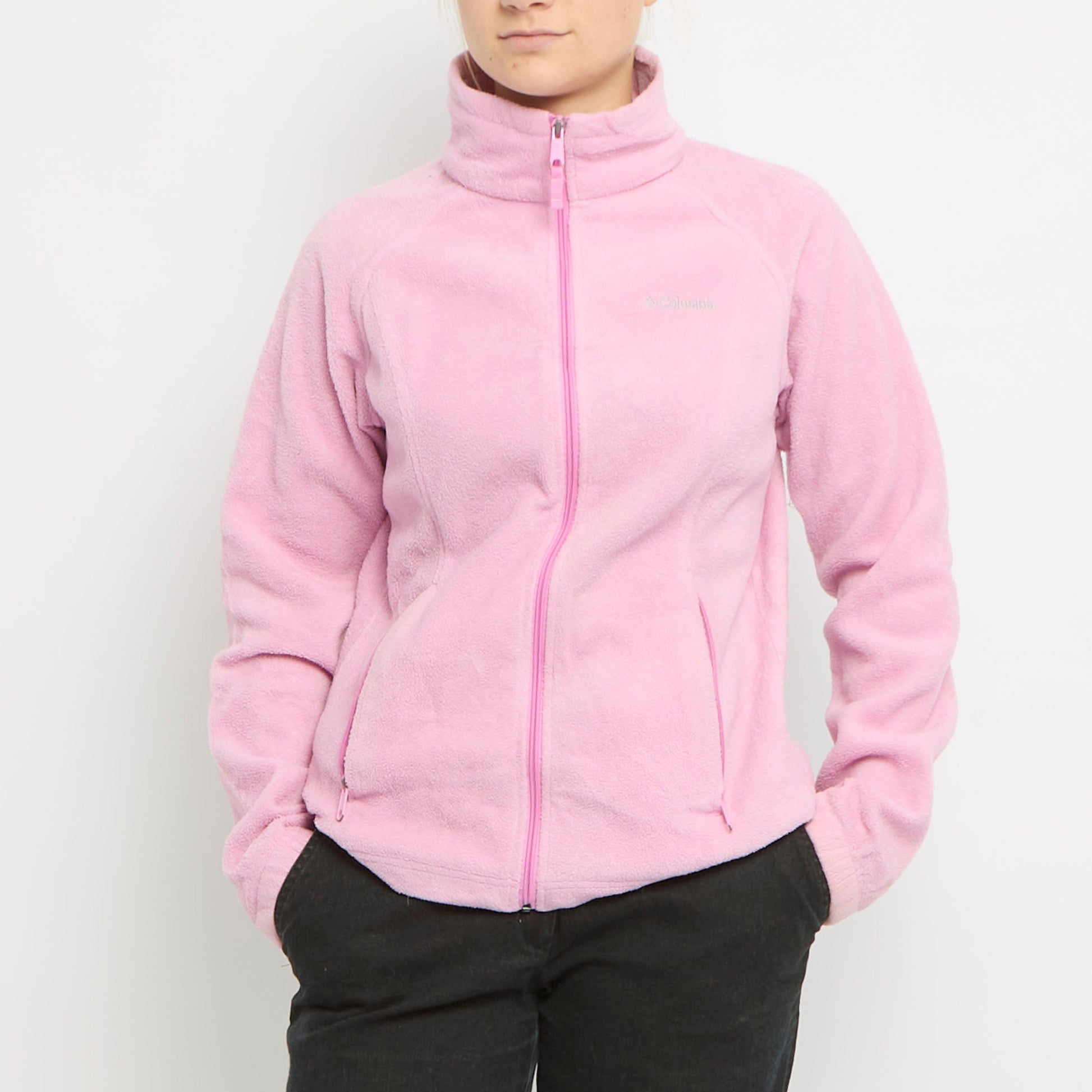 Columbia Polo Neck Zip Up Fleece - UK 12