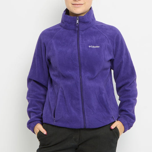 Columbia Polo Neck Zip Up Fleece - UK 12