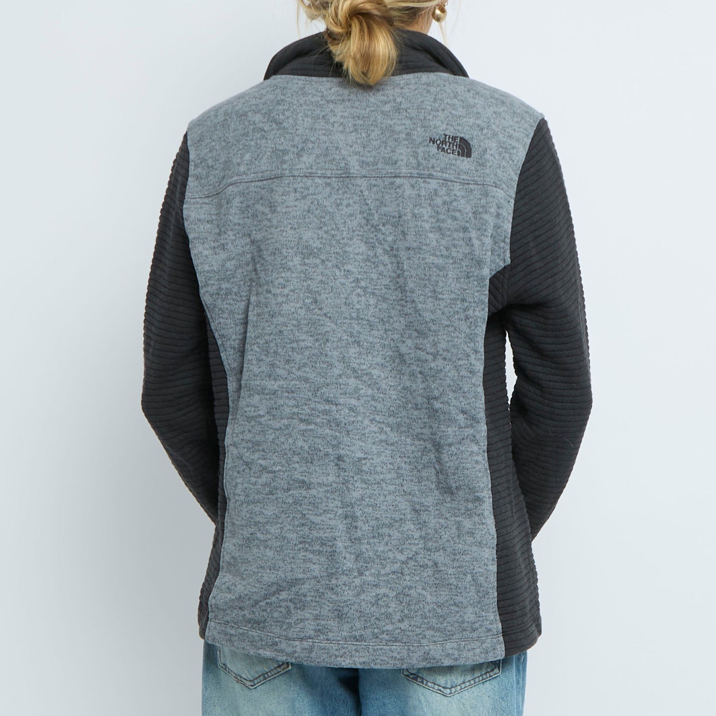 North Face Full Zip Ribbed Sleeve Fleece - 14