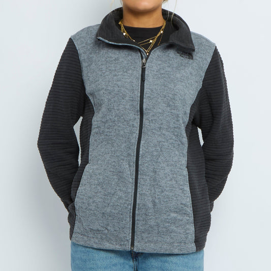 North Face Full Zip Ribbed Sleeve Fleece - 14