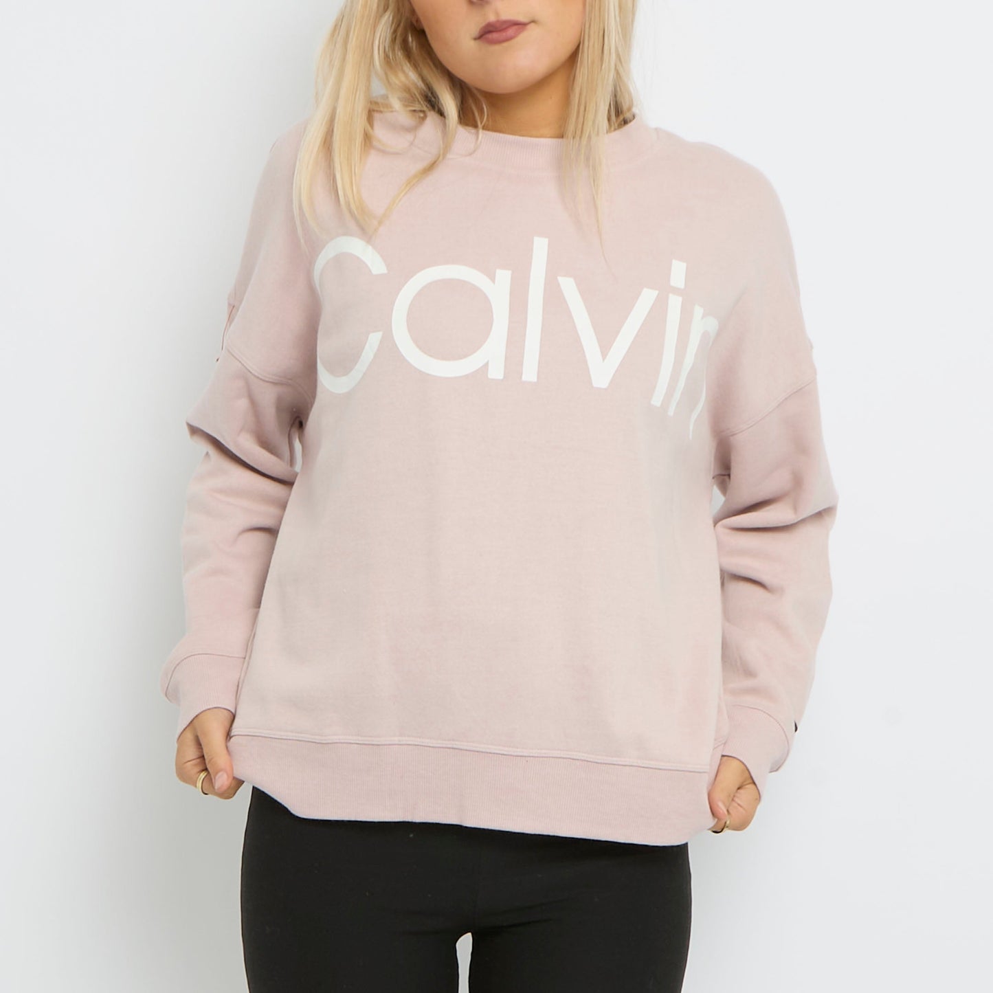 Calvin Klein Spellout Crewneck Sweater - UK 14