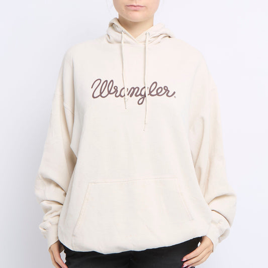 Wrangler Logo Print Hoodie - UK 16