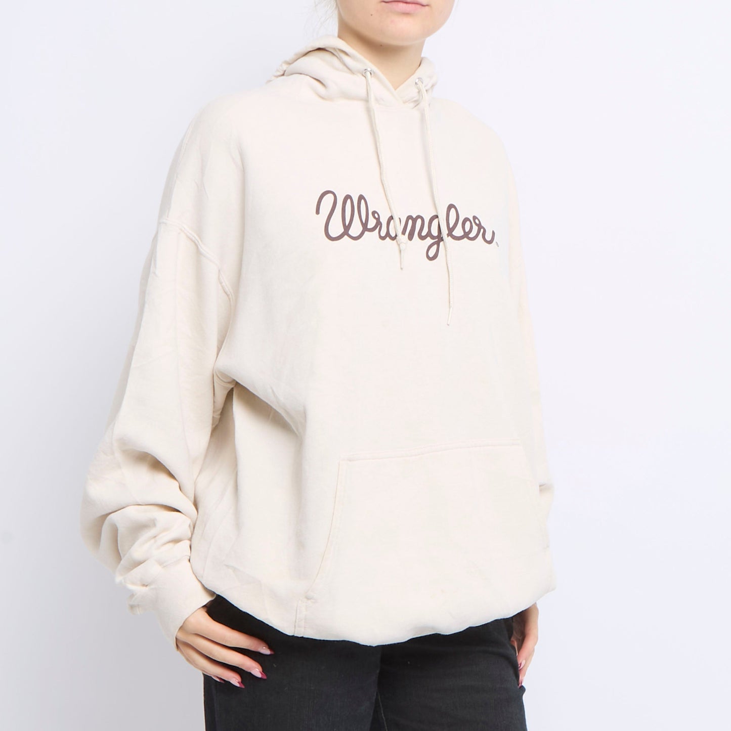 Wrangler Logo Print Hoodie - UK 16