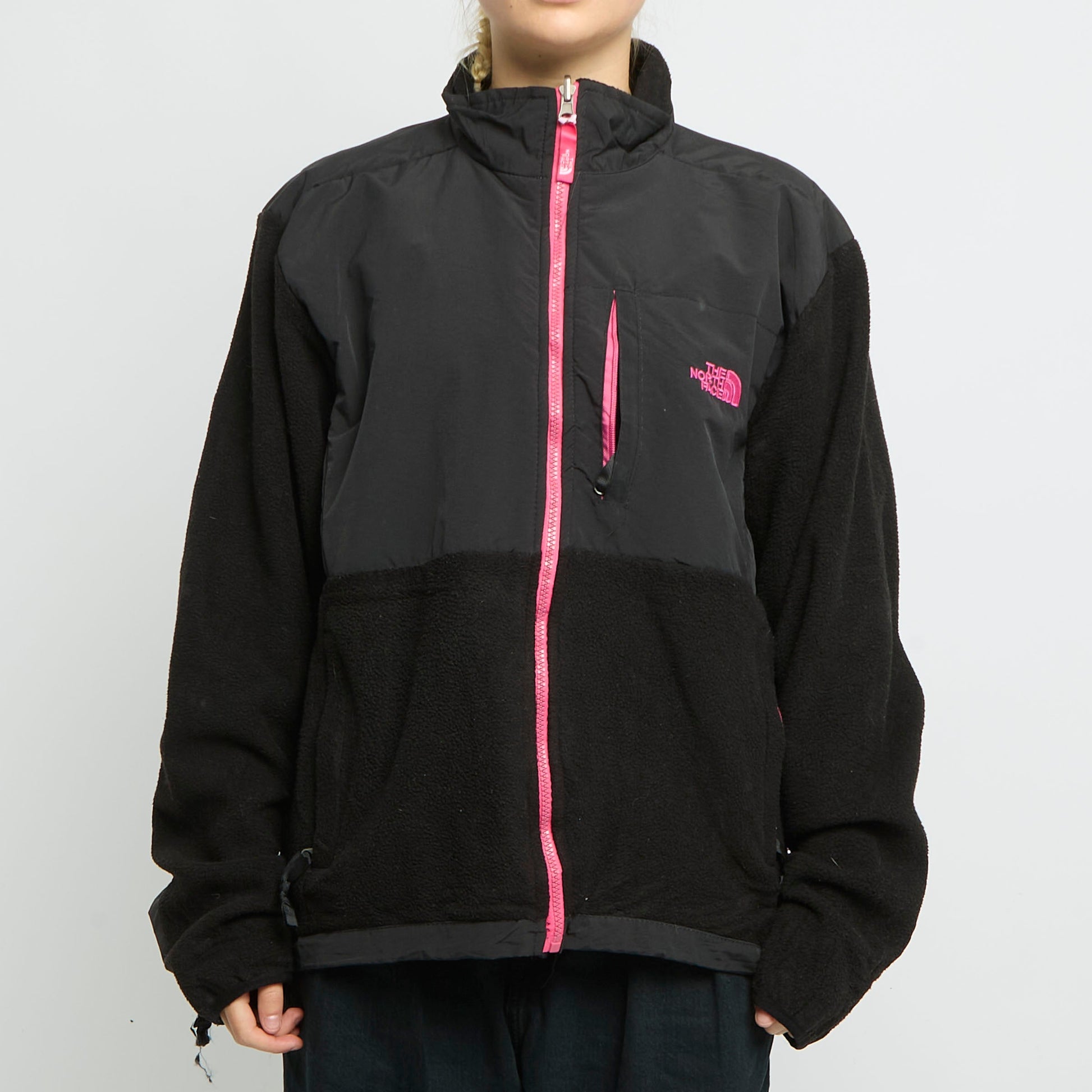 THE NORTH FACE Contrast Colour Nylon Fleece- UK 16