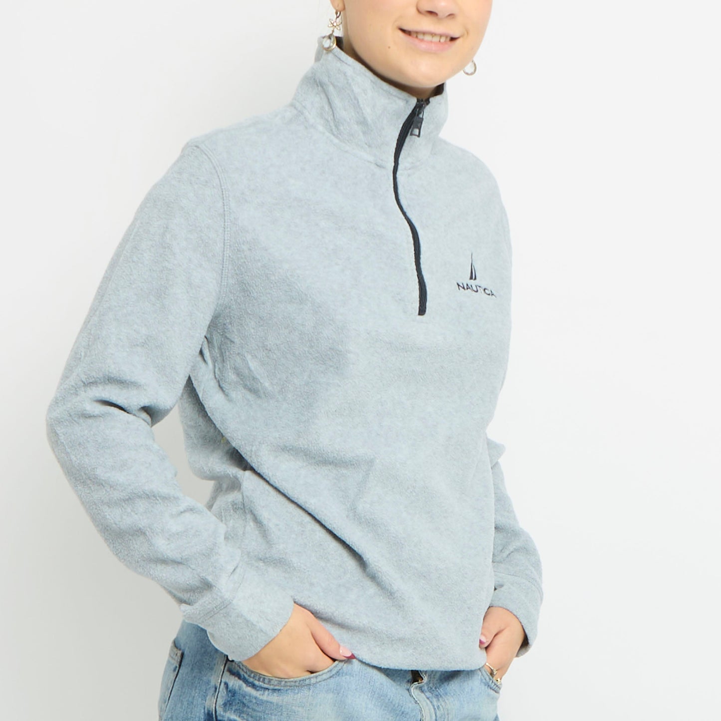 Nautica 1/4 Zip Logo Polar Fleece - UK 6