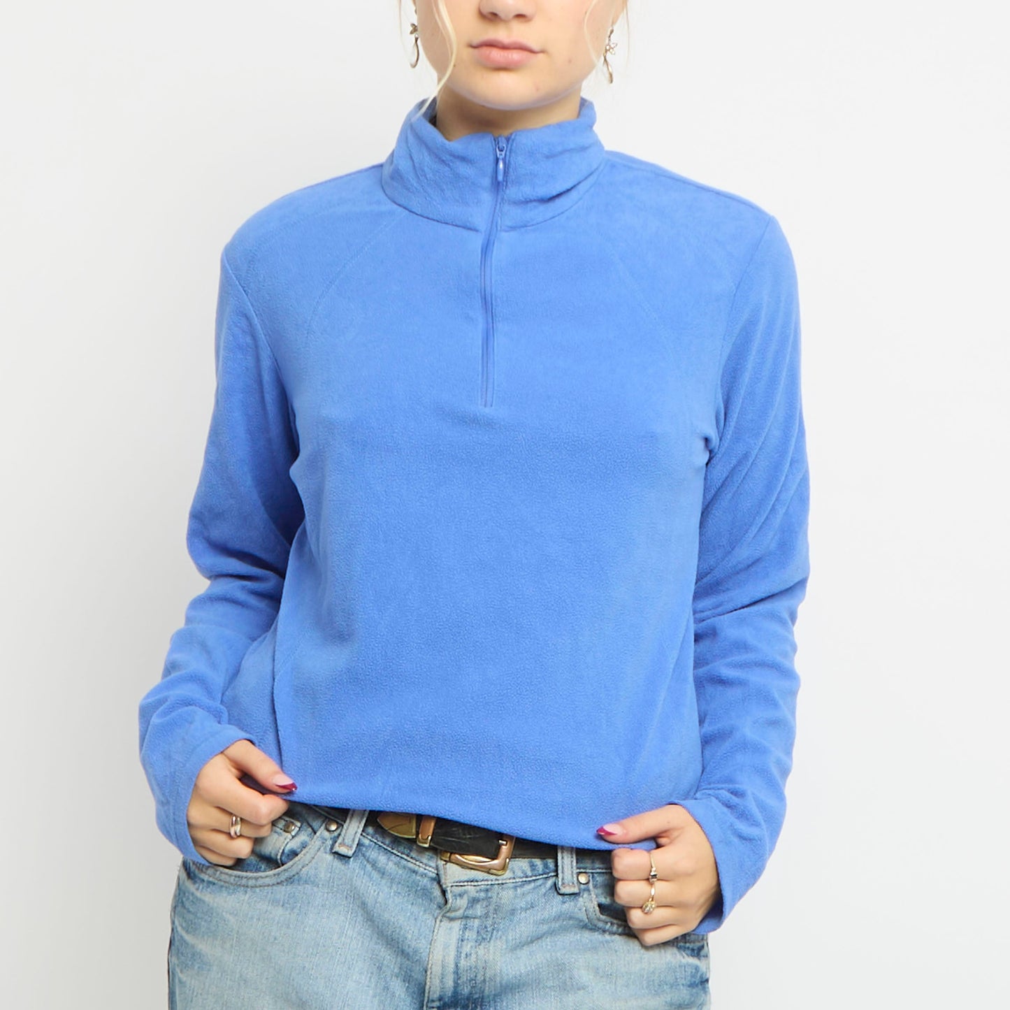 Columbia Zip Up Polo Neck Fleece - UK 8