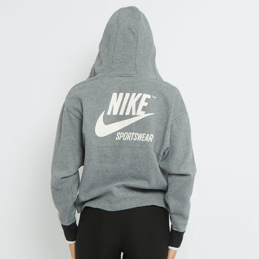 Nike 1/4 Zip Hooded Sweater - UK 8