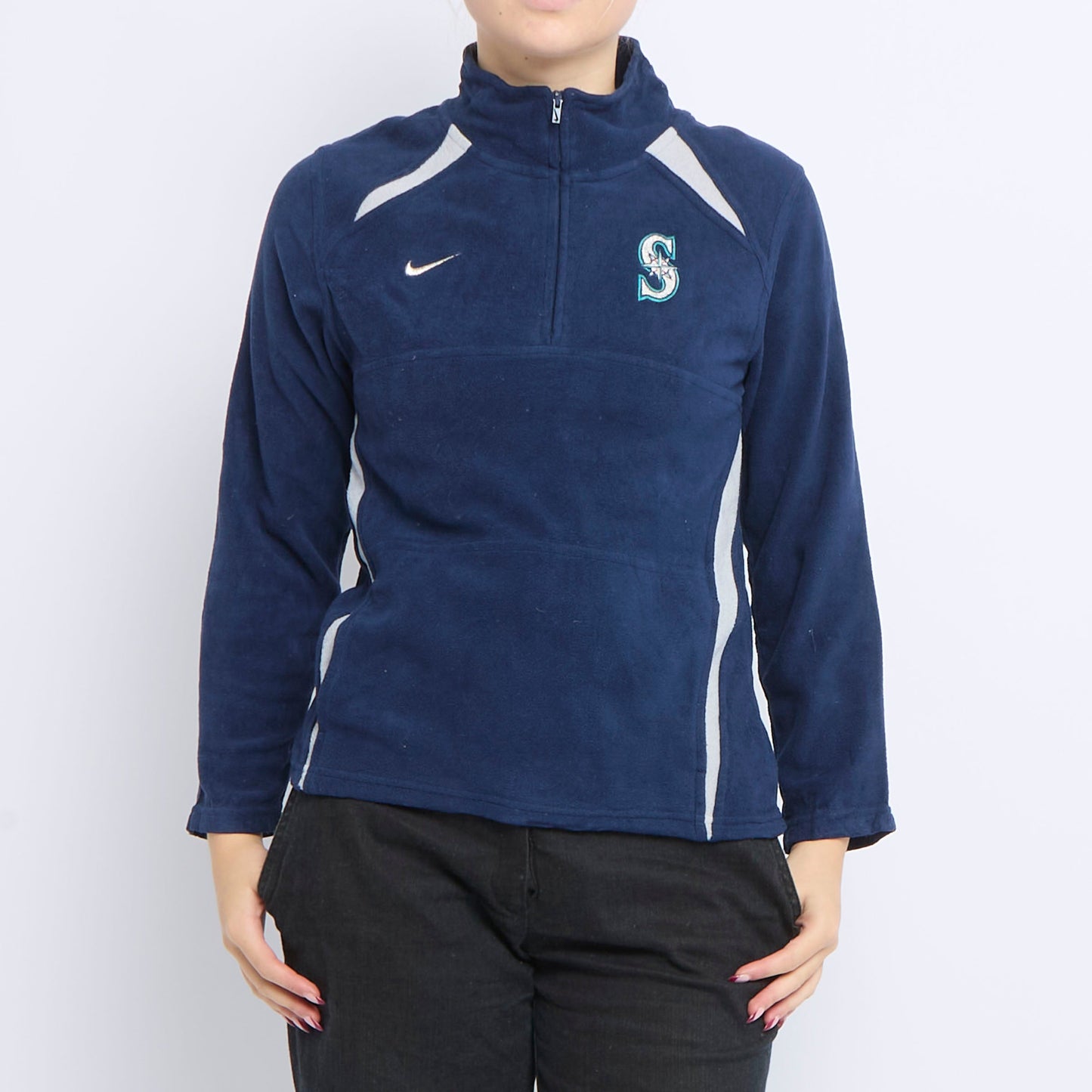 Nike Logo Zip Up Fleece - UK 8