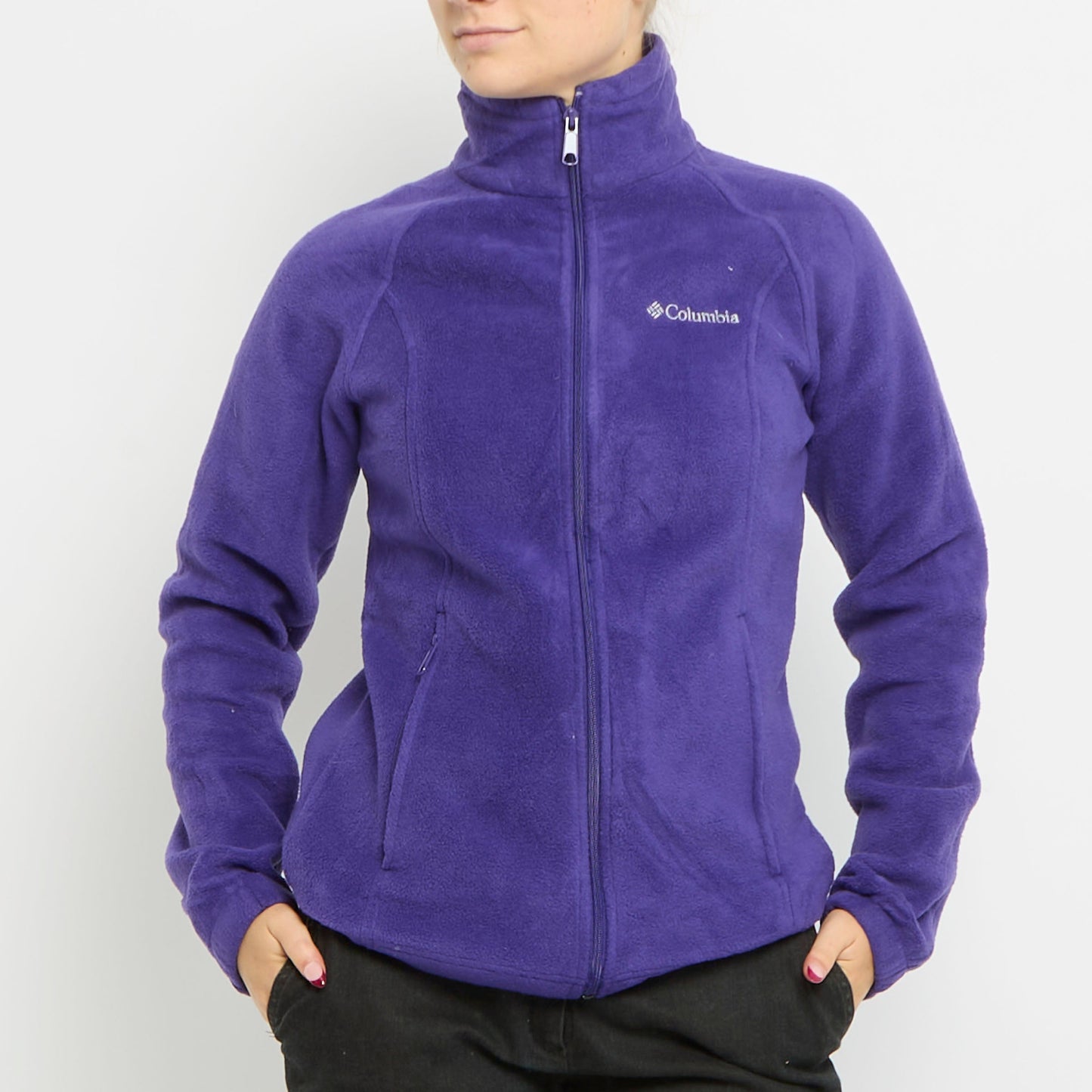 Columbia Polo Neck Zip Up Fleece - UK 8