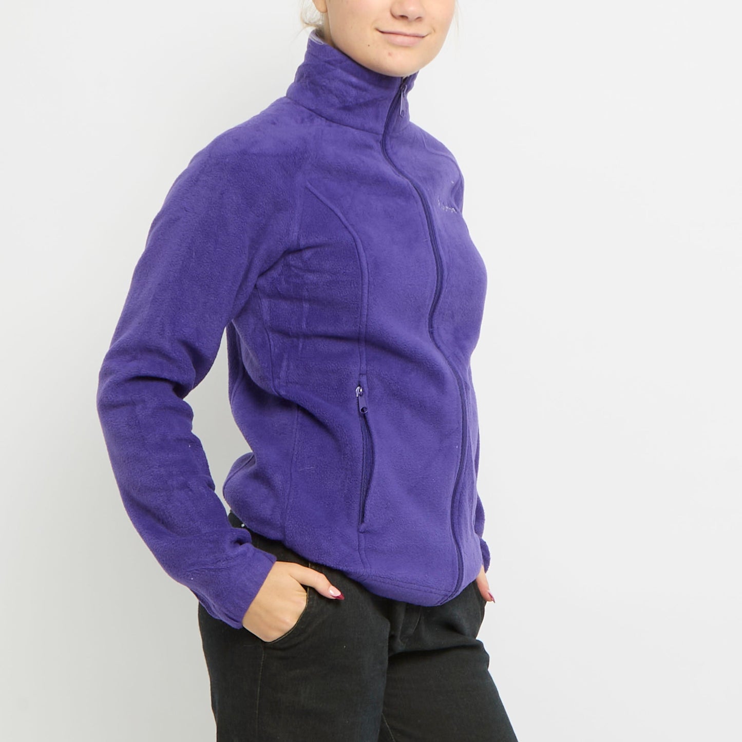 Columbia Polo Neck Zip Up Fleece - UK 8