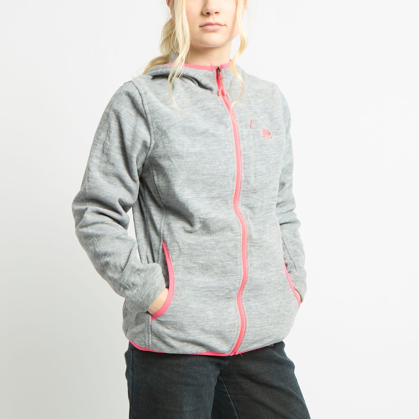 New Balance Fleece With Front Pocket And Contrast Binding - M