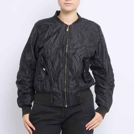 Zip Waterproof Bomber Jacket - UK 10