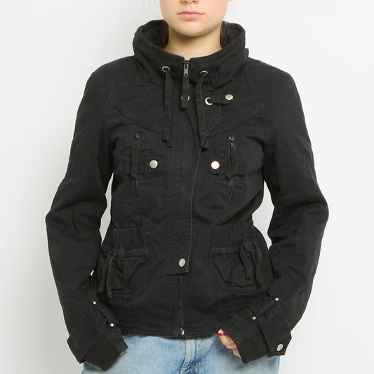 Button Detail Utility Jacket - UK 10