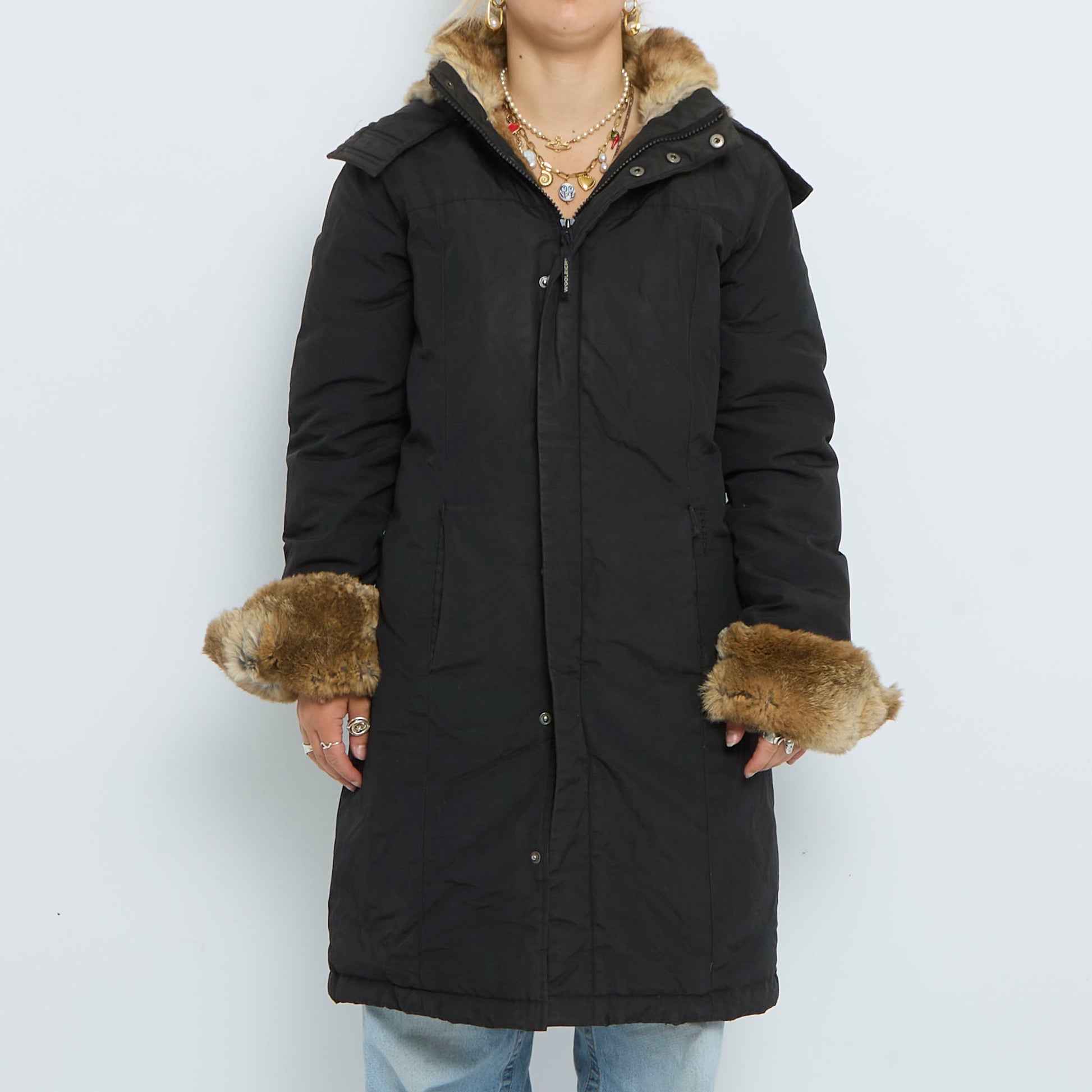 Fur Lined Heavy Padded Long Jacket- UK 10