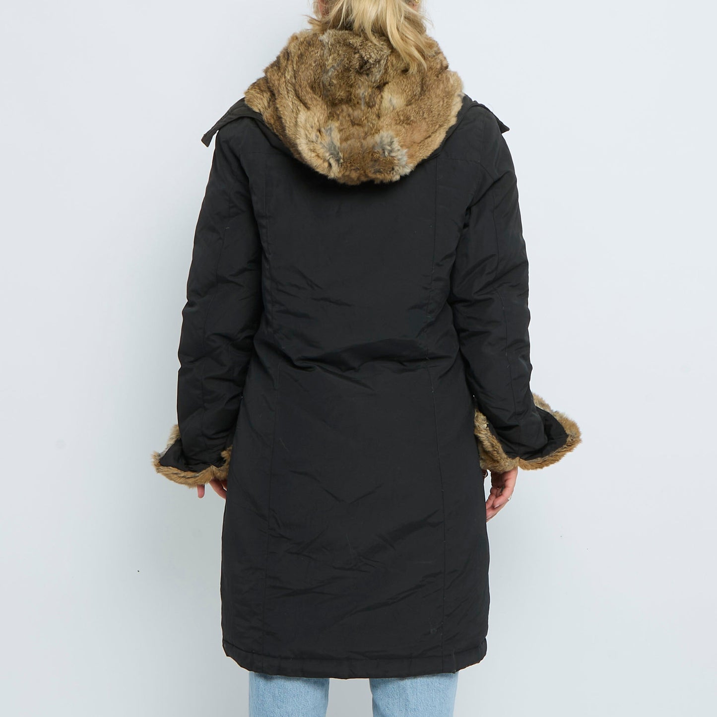 Fur Lined Heavy Padded Long Jacket- UK 10