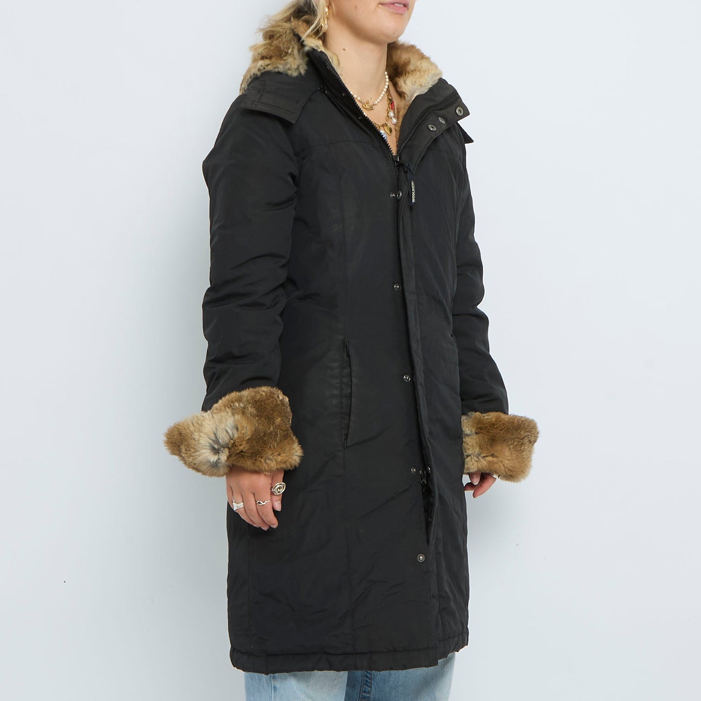 Fur Lined Heavy Padded Long Jacket- UK 10