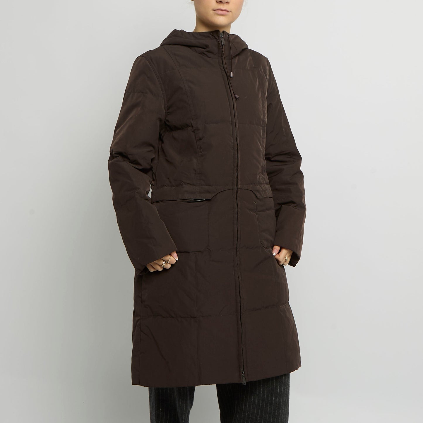 Heavy Padded Puffer Trench Coat - UK 10