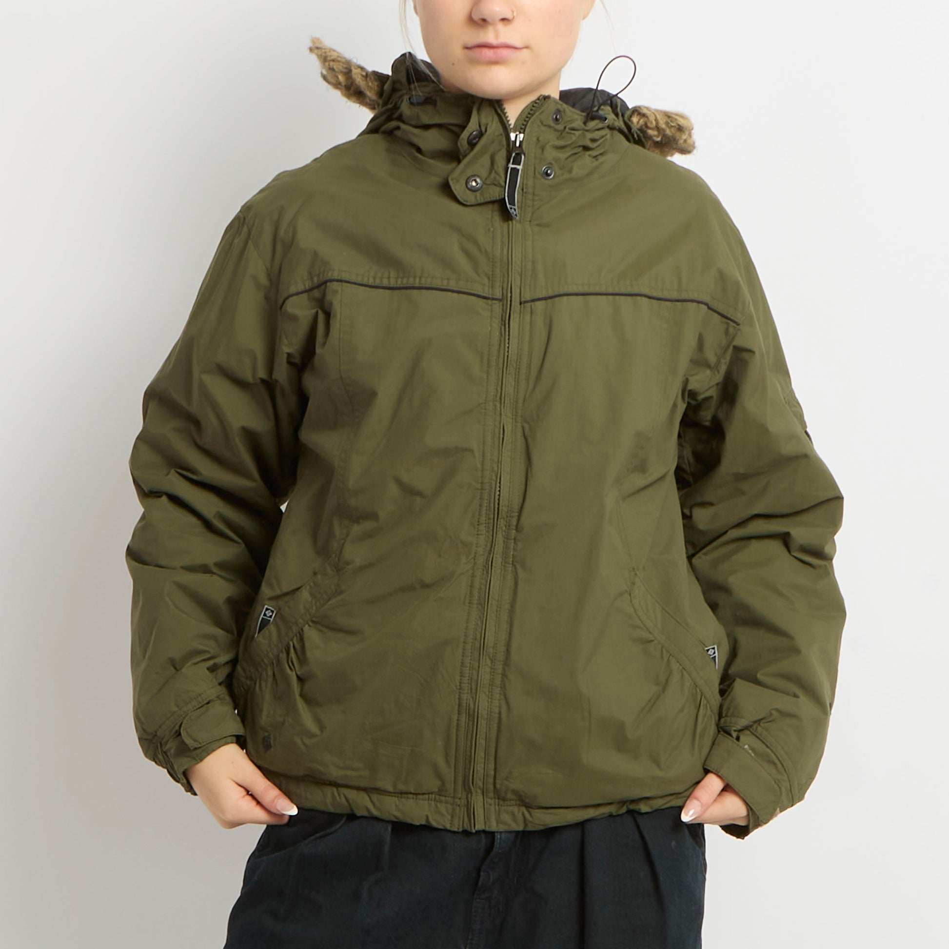 Columbia Fur Hood Ski Jacket - UK 10