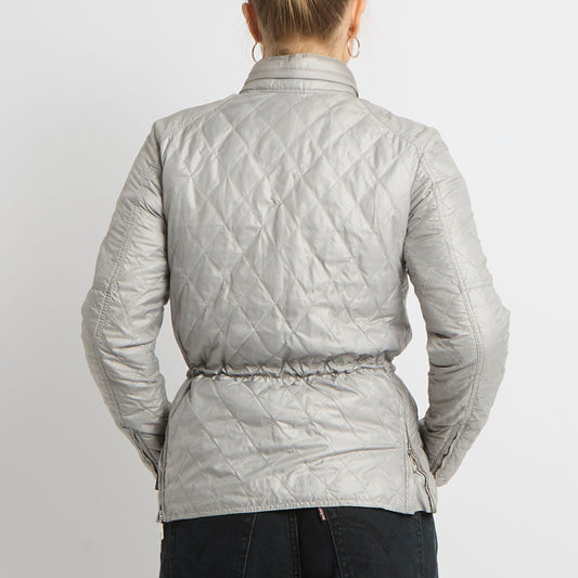 Moncler Drawstring Waist Quilted Jacket - UK 10