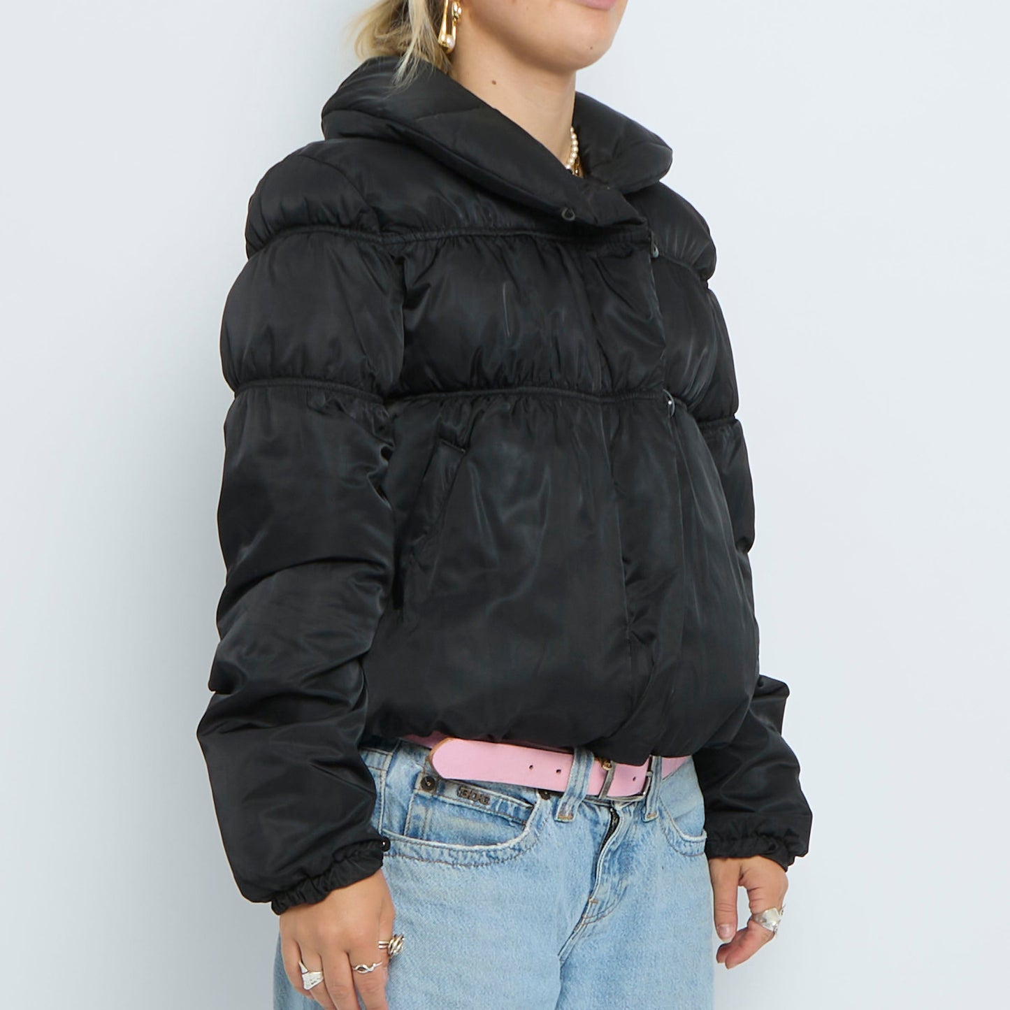 Large Collar Three Tier Puffer Jacket- UK 8