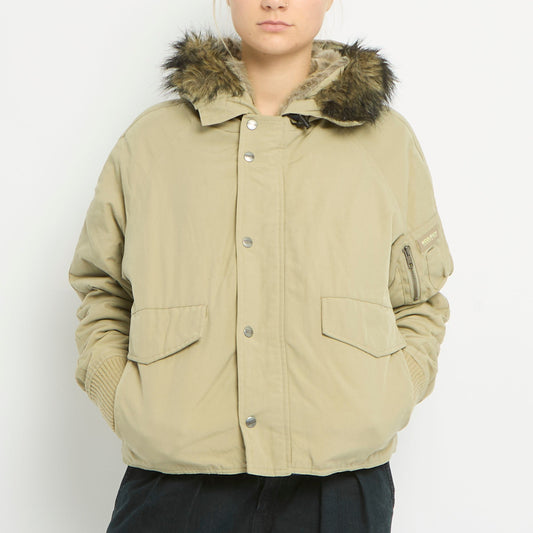 Woolrich Fur Hooded Jacket-UK 12