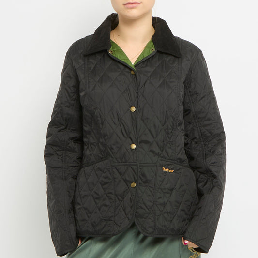 Barbour Quilted Corduroy Collar Jacket-  UK 12