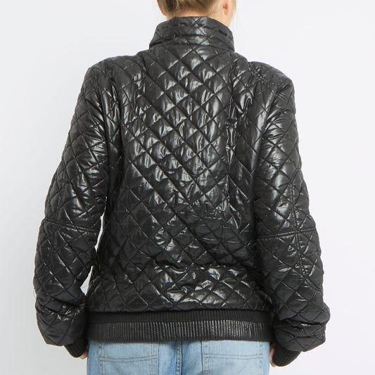 Quilted Cuffed Jacket - UK 12