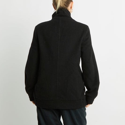 Fleece Material Side Zip Jacket - UK 12