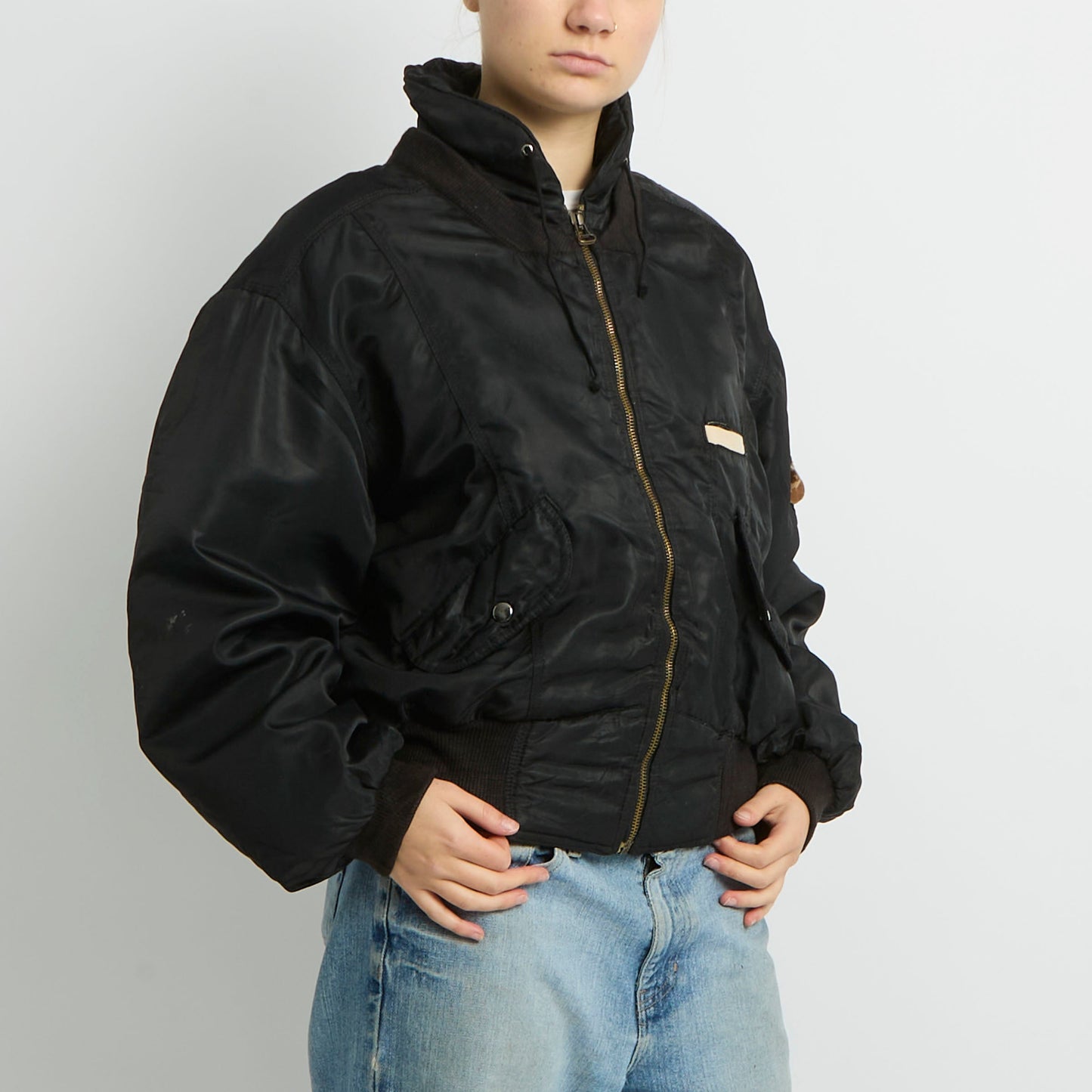 Flight Style Bomber Jacket - UK 12