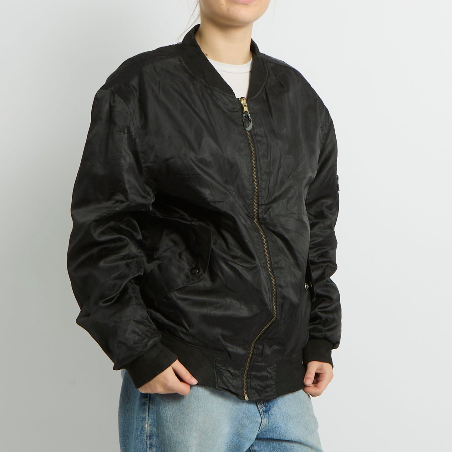 Flight Style Bomber Jacket - UK 12