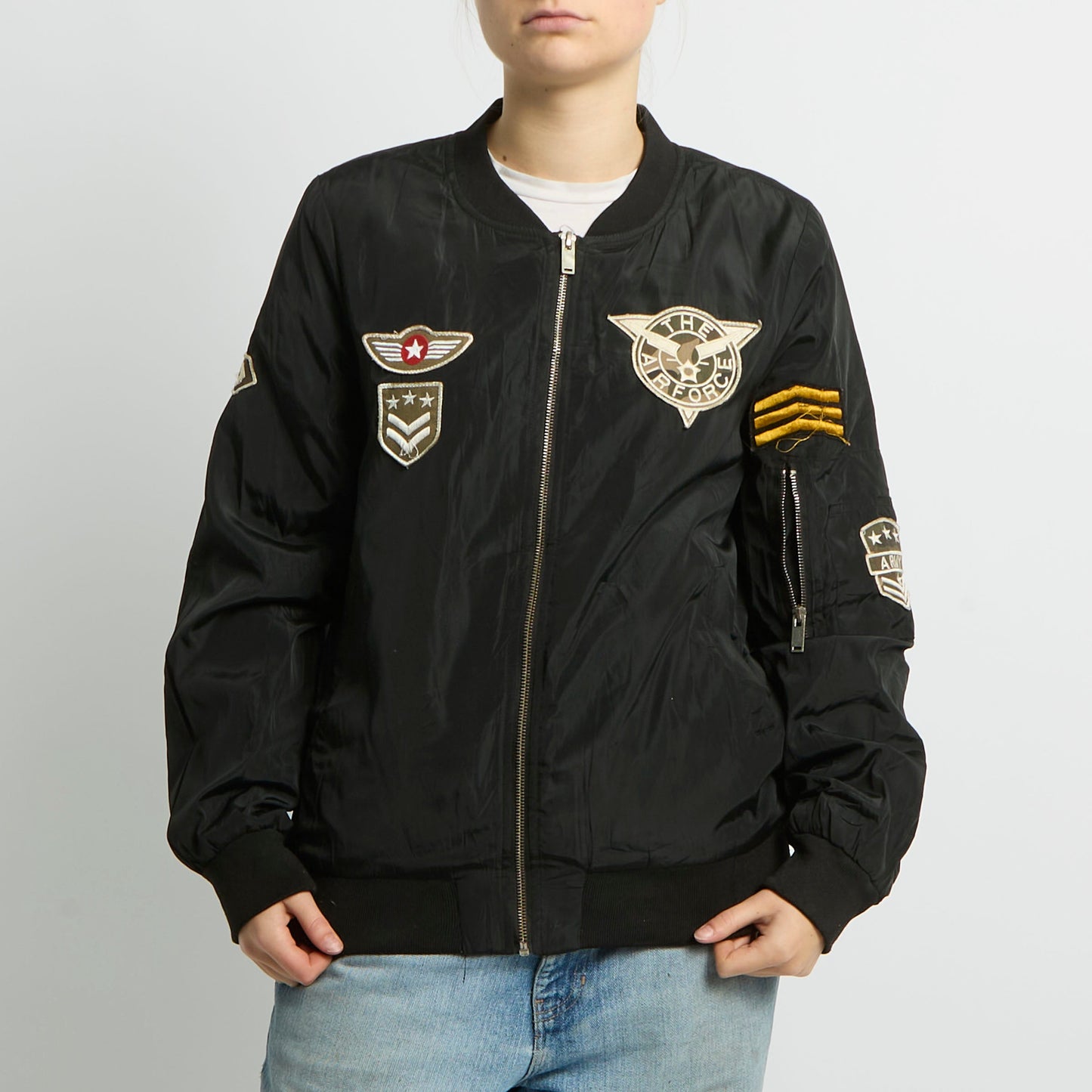 Flight Style Bomber Jacket - UK 12