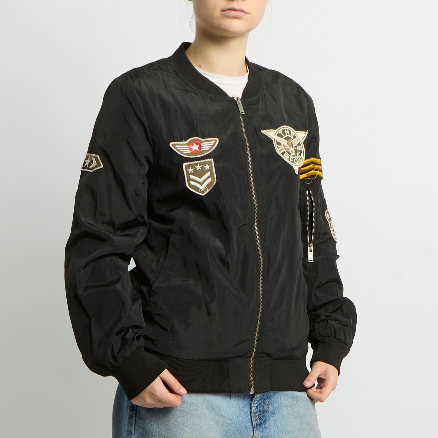 Flight Style Bomber Jacket - UK 12