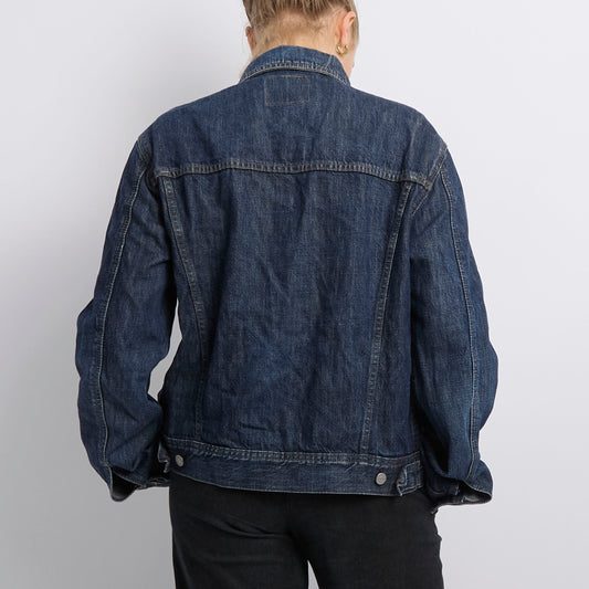 Denim Shirt Buckle Hem Jacket - UK 12