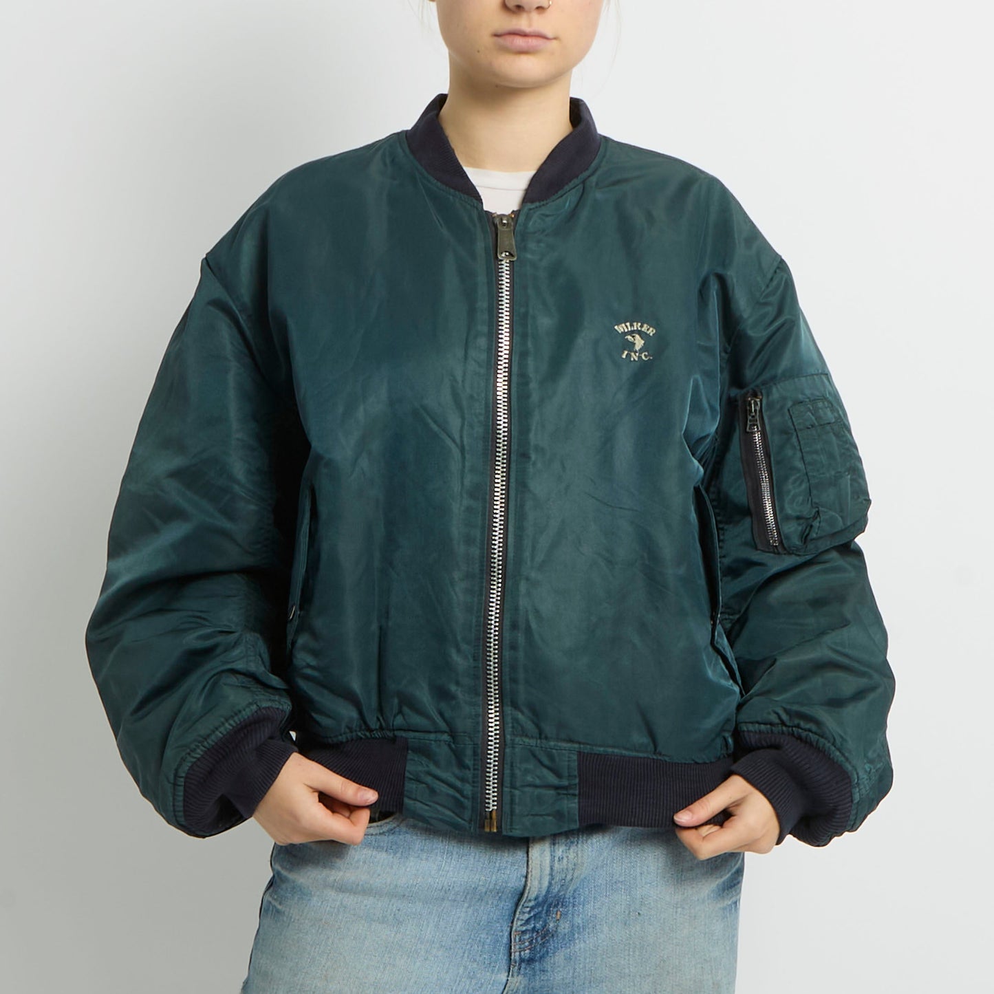 Flight Style Bomber Jacket - UK 12